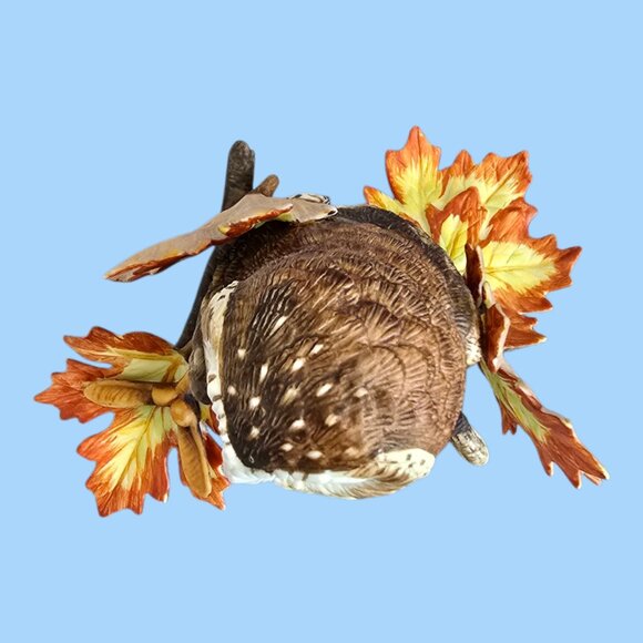 Vintage Lenox Saw Whet Owl on Maple Branch Hand Crafted Porcelain - Picture 7 of 9